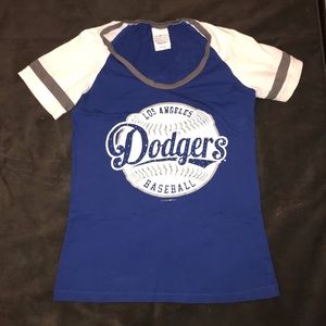 LA Dodgers Women’s Baseball Tee Small